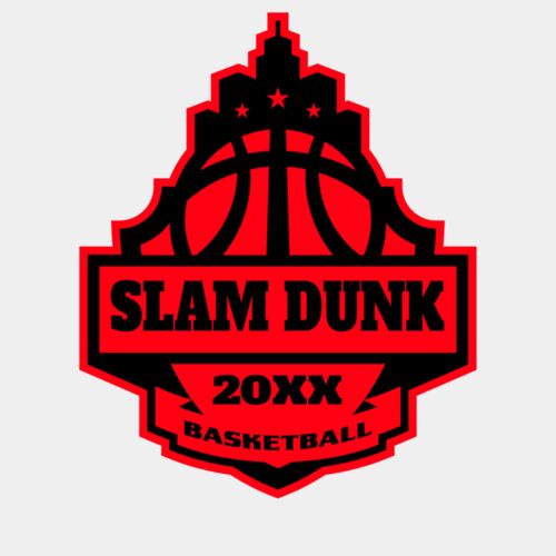 SLAM DUNK Basketball Logo Template Thumbnail