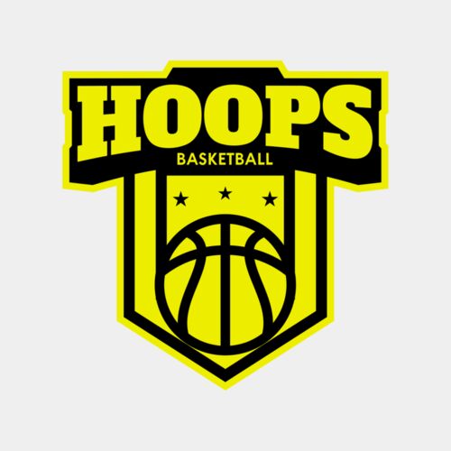 Hoops Basketball logo template 04 Thumbnail