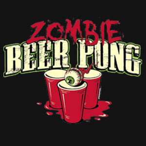 Zombie Beer Pong - Ladies Perfect Blend T Design