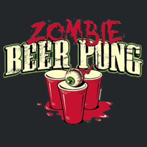 Zombie Beer Pong - Adult Fan Favorite Crew Sweatshirt Design