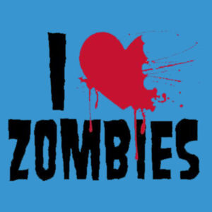 I Love Zombies - Adult Premium Blend T Design